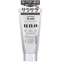 资生堂（Shiseido） uno吾诺男士洗面奶男130g 磨砂去角质 活性炭控洁面 日本 深层洁净 (活性炭吸油) *8件