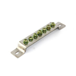 商品零地排7孔地排330接地端子接地铜条铜排地线端子配电箱地排7孔地