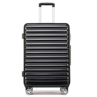 卡拉羊拉杆箱28英寸大容量行李箱男女出国万向轮旅行箱商务出差密码箱子CX8636黑色