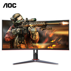 AOC CU34G2X 34英寸 VA显示器（144Hz、1ms、119%sRGB、1500R、HDR10）