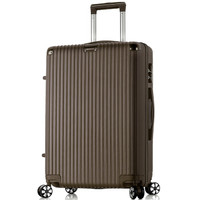 贝尔贝拉(B.L.B.L)耐磨抗摔拉杆箱铝包角20英寸行李箱男女万向轮旅行箱登机箱 钛金色