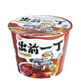 日清（NISSIN） 出前一丁 方便面拉面 酱香牛肉风味 碗面 107g*2碗