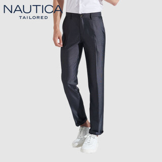 诺帝卡 NAUTICA 2019秋装新款西裤男士正装经典商务时尚休闲长裤 NXK91011 灰色 35(180/88A)