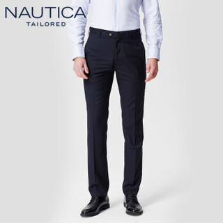 诺帝卡 NAUTICA 2019秋冬新品经典休闲商务正装直筒免烫男士西裤 NXK91004 藏青 30(170/75A)