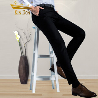 金盾（KIN DON）西裤 新款男士职业商务正装休闲免烫西服裤子A016-1-XK02黑色34