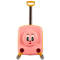 奥凯盛（Aksen）万向轮拉杆箱16英寸旅行箱男女儿童行李箱登机箱8200粉红色