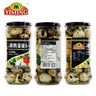 一鸣（YIMING）鹌鹑蛋罐头卤蛋铁蛋五香味熟食休闲零食小吃 500g