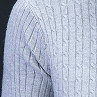 俞兆林（YUZHAOLIN）针织衫 男士时尚简约纯色百搭高领毛衣1109-MY818灰色M