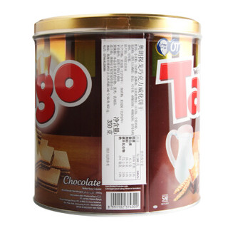 印尼进口 Tango威化饼干 休闲零食小吃 办公室食品 巧克力味夹心350g/罐