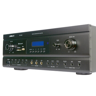 狮乐 （SHILE）OK-555A功放250W双通道高保真防啸叫大功率放大器USB 蓝牙带录音功能