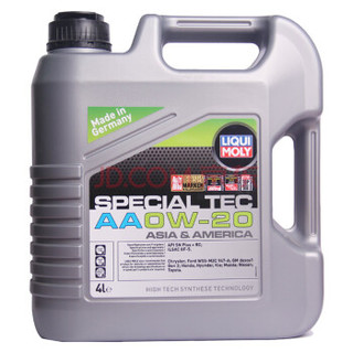 LIQUI MOLY 力魔 特技AA 0W-20 SN 全合成机油 4L+1L装