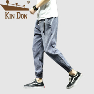 金盾（KIN DON）短裤 男2019夏季新款时尚宽松青年纯色潮流五分裤 311B-1-K66 黑色 5XL