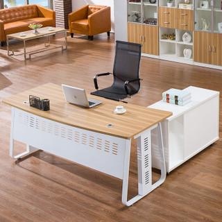 卡奈登 现代时尚办公桌简约主管桌经理电脑桌办公家具 1.4*0.7*0.75米（不含柜）XYJ0704