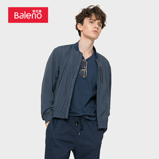 班尼路 Baleno 夹克男 2019年潮流棒球服休闲新品短款薄外套男 G58 绿色 M