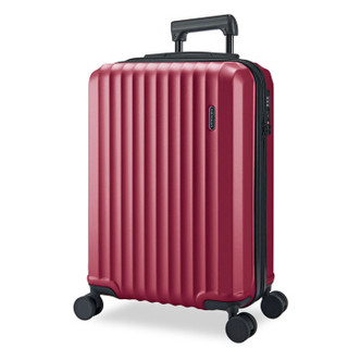 稻草人(MEXICAN)拉杆箱男女 20英寸时尚登机箱 蜂窝型圆点防刮行李箱 静音万向轮寸旅行箱 红色