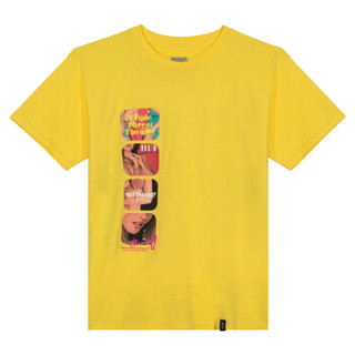 HUF 男士黄色短袖T恤 TS00586-AURORA YELLOW-XL