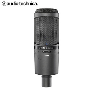 铁三角（Audio-technica）AT2020USBi 电容麦克风 专业级录音话筒 黑色