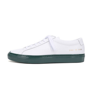 COMMON PROJECTS 男士白色绿色皮革系带板鞋运动鞋 2162 0590 41码