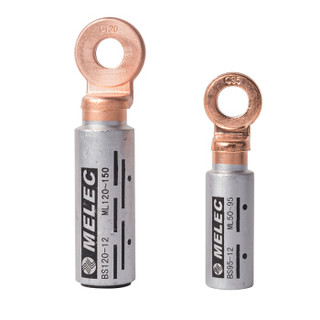 MELEC CAL-BS 铜铝端子 35KV及以下摩擦焊型铜铝线耳 CAL-150BS-12