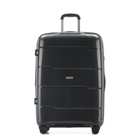 安特丽（antler）拉杆箱商务男女超轻PP行李箱时尚大容量耐磨飞机轮登机箱旅行箱24英寸 A882黑色
