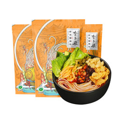 李子柒 广西柳州特产(煮食)袋装 方便速食面粉米线 螺蛳粉 335g*3包 *3件 +凑单品