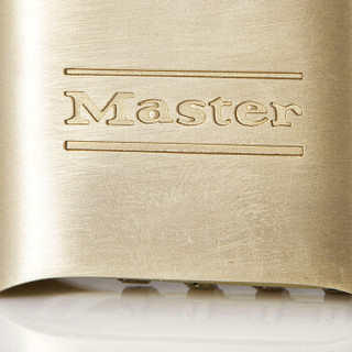玛斯特(Master Lock)实心黄铜密码挂锁家用仓库大门四位密码可调挂锁175MCNDLH  美国专业锁具品牌