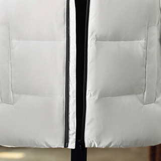 花花公子PLAYBOY 羽绒服男2019冬季新款加厚保暖上衣韩版时尚短款男士外套 白色（1688款） XL