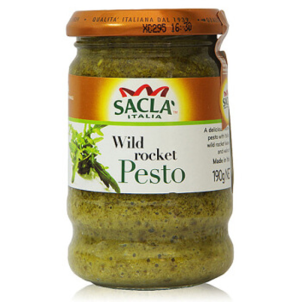 意大利进口 sacla萨克拉 pesto罗勒野芝麻菜意粉意面酱(青酱)190g/瓶