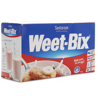 Weet-Bix 欣善怡（Sanitarium）weet-bix澳洲进口谷物低脂麦片早餐配水果燕麦片即食代餐麦脆575g