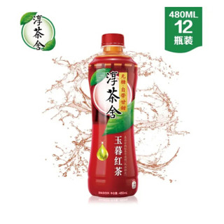 淳茶舍 玉暮红茶 零卡路里 轻食 无糖 茶 饮料 480ml*12瓶 整箱装 可口可乐公司出品