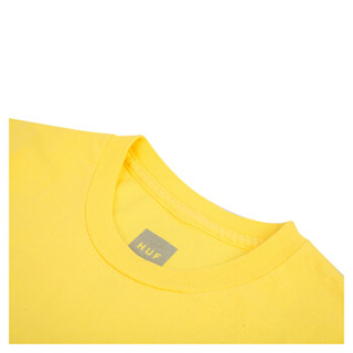 HUF 男士黄色短袖T恤 TS00575-AURORA YELLOW-S