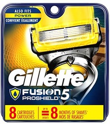 Gillette Fusion Proshield 男士剃须刀刀片替换装，8 片