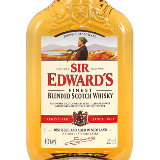 爱德华爵士（Sir Edward’s）洋酒 威士忌 200ml