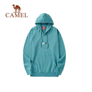 骆驼(CAMEL) 卫衣男女潮流运动连帽套头衫宽松休闲薄款学生外套 C9W242626 男款松花绿 XXL