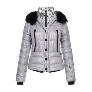 MONCLER 盟可睐 女士银灰色聚酰胺纤维连帽羽绒服 A2 098 4699225 53144 903 1码