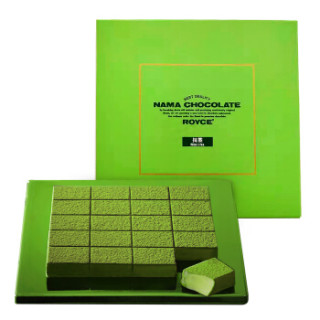 日本进口罗伊斯royce抹茶味生巧克力礼盒125g