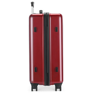 稻草人(MEXICAN)行李箱男女 24英寸大容量拉杆箱 万向静音轮密码箱 时尚商务旅行箱 镜面红