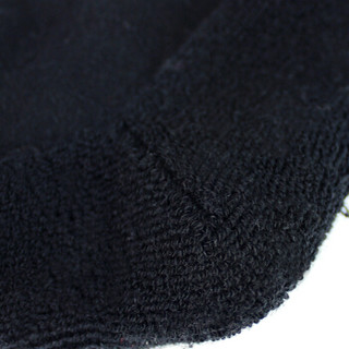 NBA袜子男长筒毛圈加厚棉篮球运动袜子3双装 网眼透气 跑步 黑色 均码
