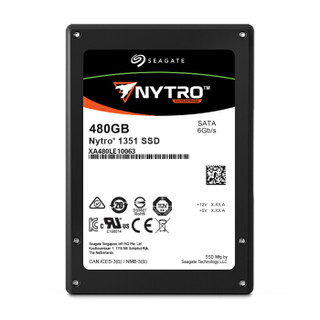 希捷(Seagate)480GB 企业级固态硬盘 SATA接口 希捷雷霆Nytro 1351系列(XA480LE10063)