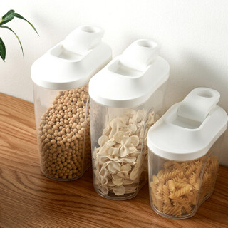 访客 FK 米桶新款日式塑料米罐收纳盒储米桶收纳箱杂粮罐米缸整理 大号一只装
