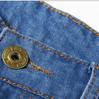 鳄鱼恤（CROCODILE）牛仔短裤 男士2019夏季新款时尚潮流修身舒适短裤 215-DK07 浅蓝色 32码