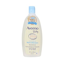 艾维诺（Aveeno）婴幼儿童清洁保湿 无泪洗发沐浴露二合一 532ml 无香味