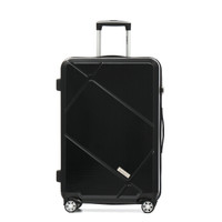 安特丽（antler）万向轮旅行箱包商务行李箱男女拉杆箱24英寸密码箱托运箱子PC A854黑色