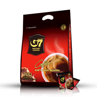 越南进口中原G7美式萃取速溶纯黑咖啡400g（0脂肪）