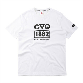 Le Coq Sportif/乐卡克 男圆领短袖T恤 CY-0138191 白-WHT S