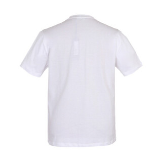 VERSACE 范思哲 奢侈品 男士白色棉质胶印logo图案圆领短袖T恤衫 A82157 A224589 A001 XL码 190/100B