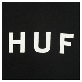HUF 男士黑色帽衫 PF00099-BLACK-S