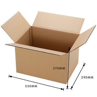 守优 530*290*370搬家纸箱1#纸箱子打包快递行李箱储物整理箱收纳箱收纳盒包装盒纸盒纸箱 JD-SY-14