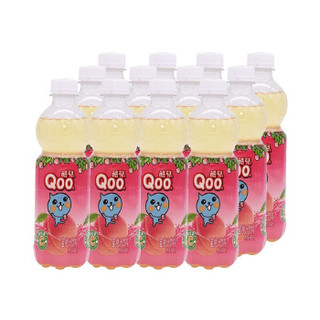 美汁源 Minute Maid 酷儿 Qoo 蜜桃汁 果汁饮料 450ml*12瓶 整箱装 可口可乐公司出品