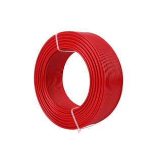 盛佳 SHENGJIA 铜芯塑料软线 BVR1*2.5平方毫米  电线电缆 国标 单芯多股  纯铜 100米 红色